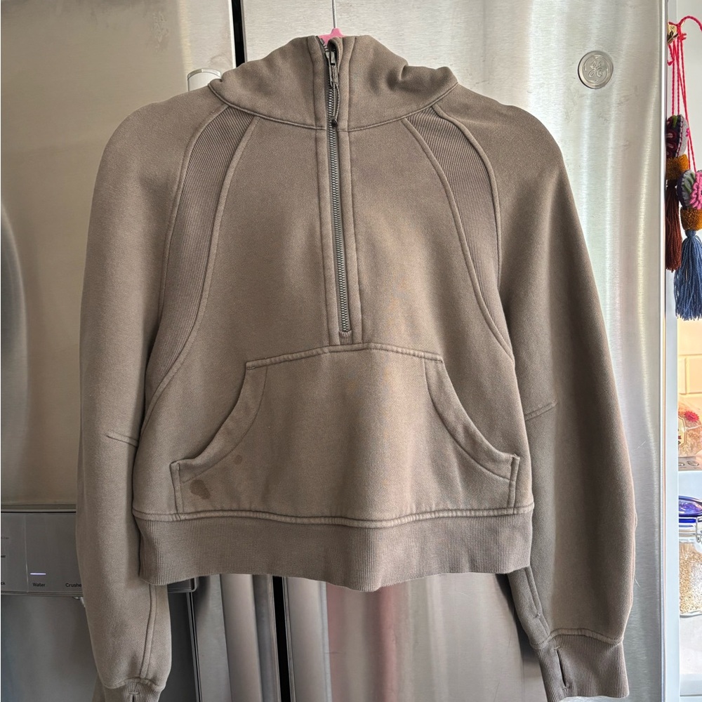 Lulumon Cropped scuba hoodie